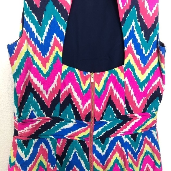 Lily Pulitzer Bright Zig Zag Sheath Dress - Picture 5 of 6